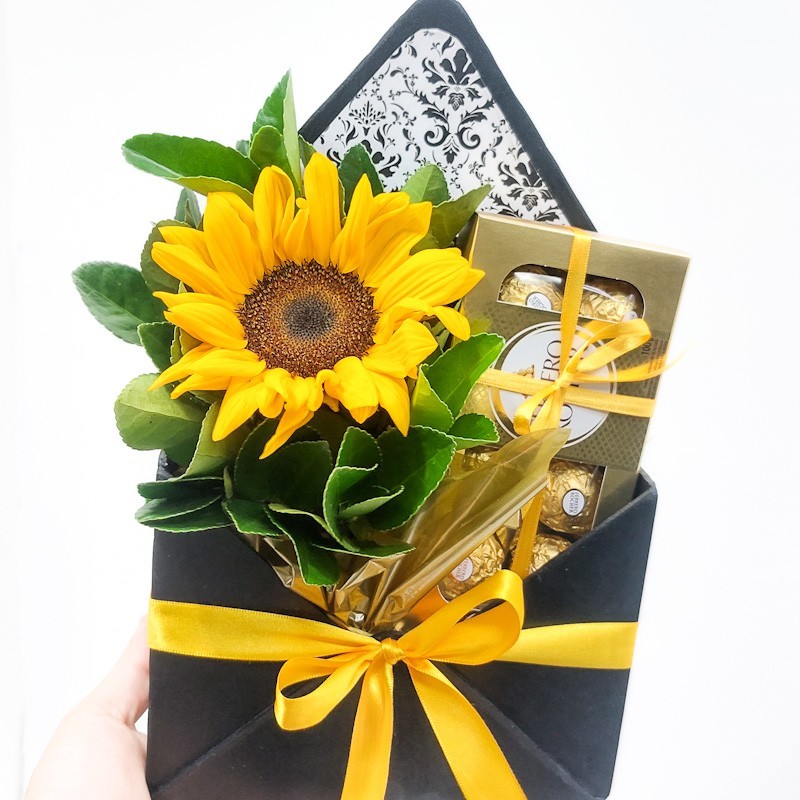 Envelope Girassol Ferrero Rocher: Presente Radiante