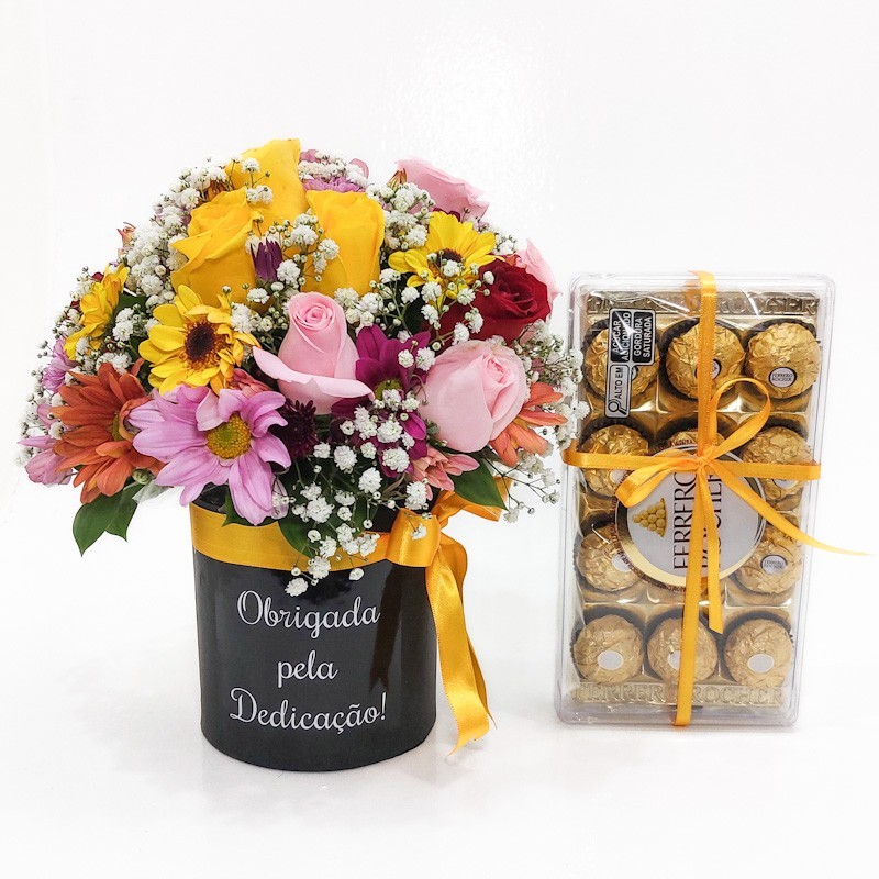 Box Mix Flores Ferrero Rocher | Alegria, Doçura e Beleza