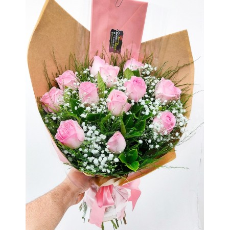 Buquê Rosas Cor de Rosa | Amor, Delicadeza e Elegância em um Presente