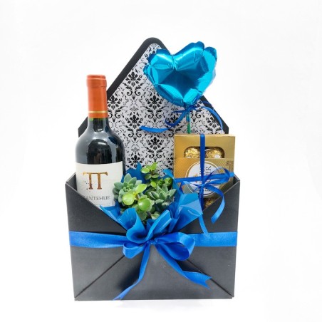 Envelope com Suculenta, Vinho e Ferrero | Presente Original e Delicado