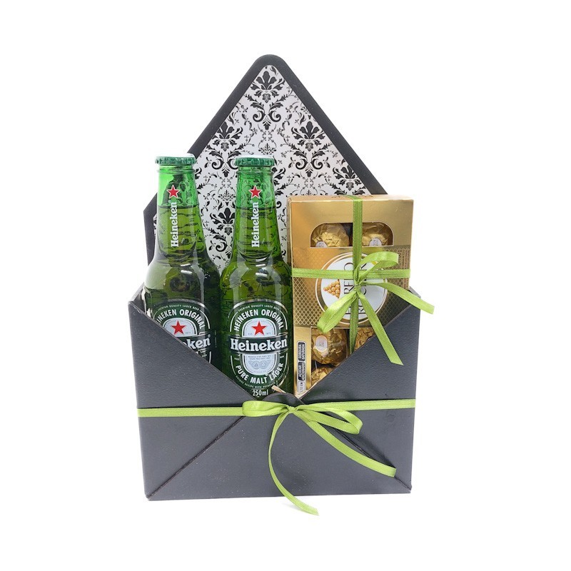 Envelope Médio Cerveja e Ferrero | Presente Original e Saboroso